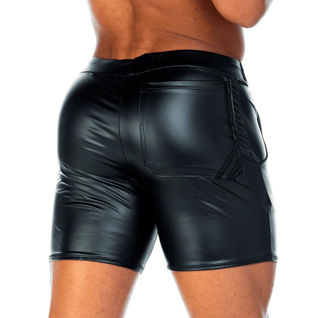 2 FETICHE BLACK SHORT - Gigo Underwear Colombia
