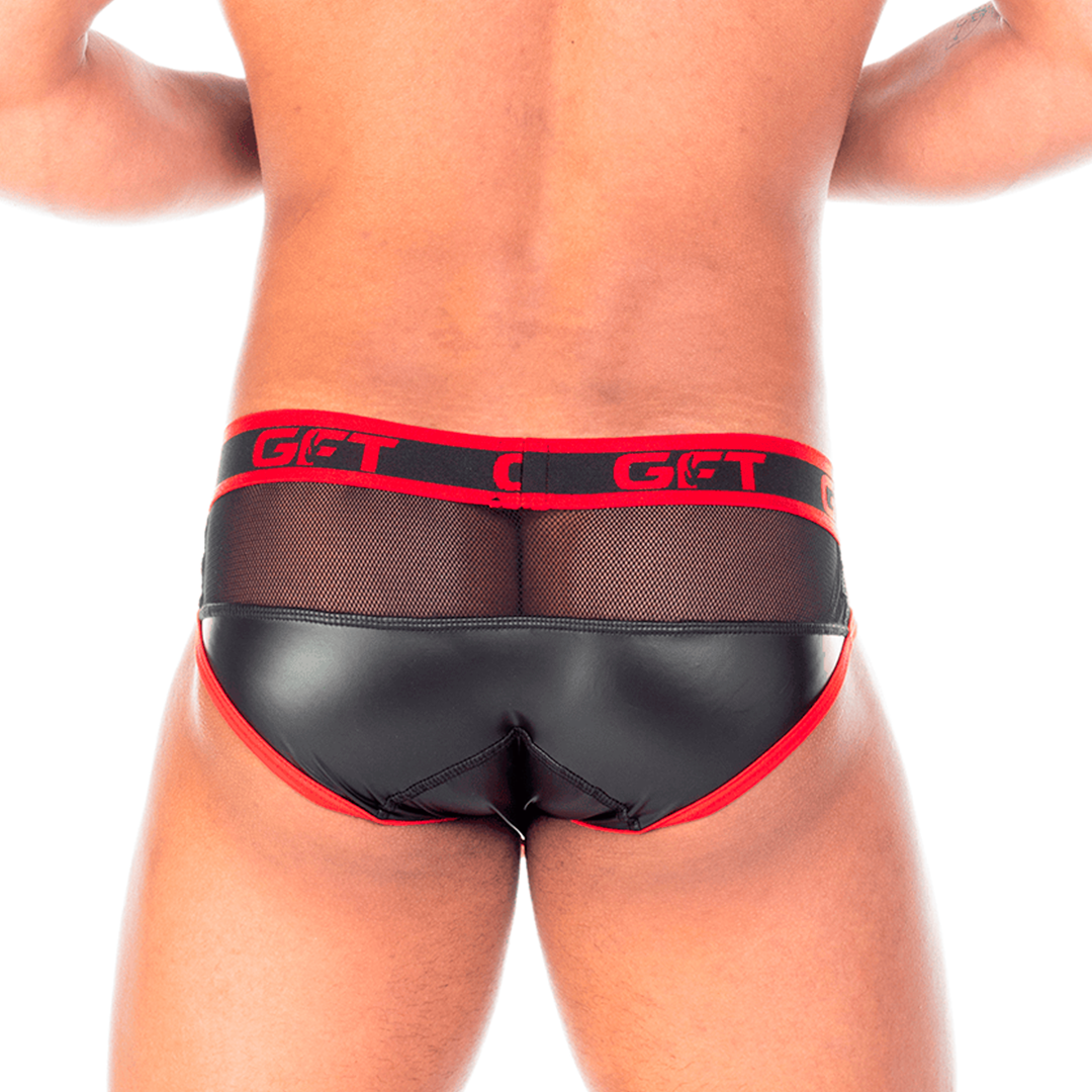 2 Fetiche Red Brief vista posterior de Gigo Underwear