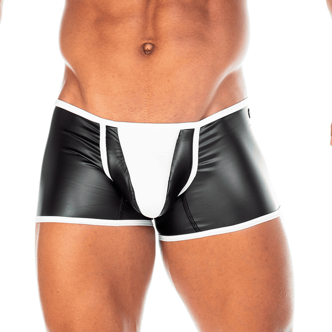2 Fetiche White Trunk vista posterior de Gigo Underwear