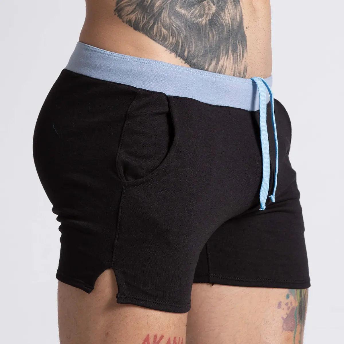 ALFA BLACK BLUE SHORT - Gigo Underwear Colombia