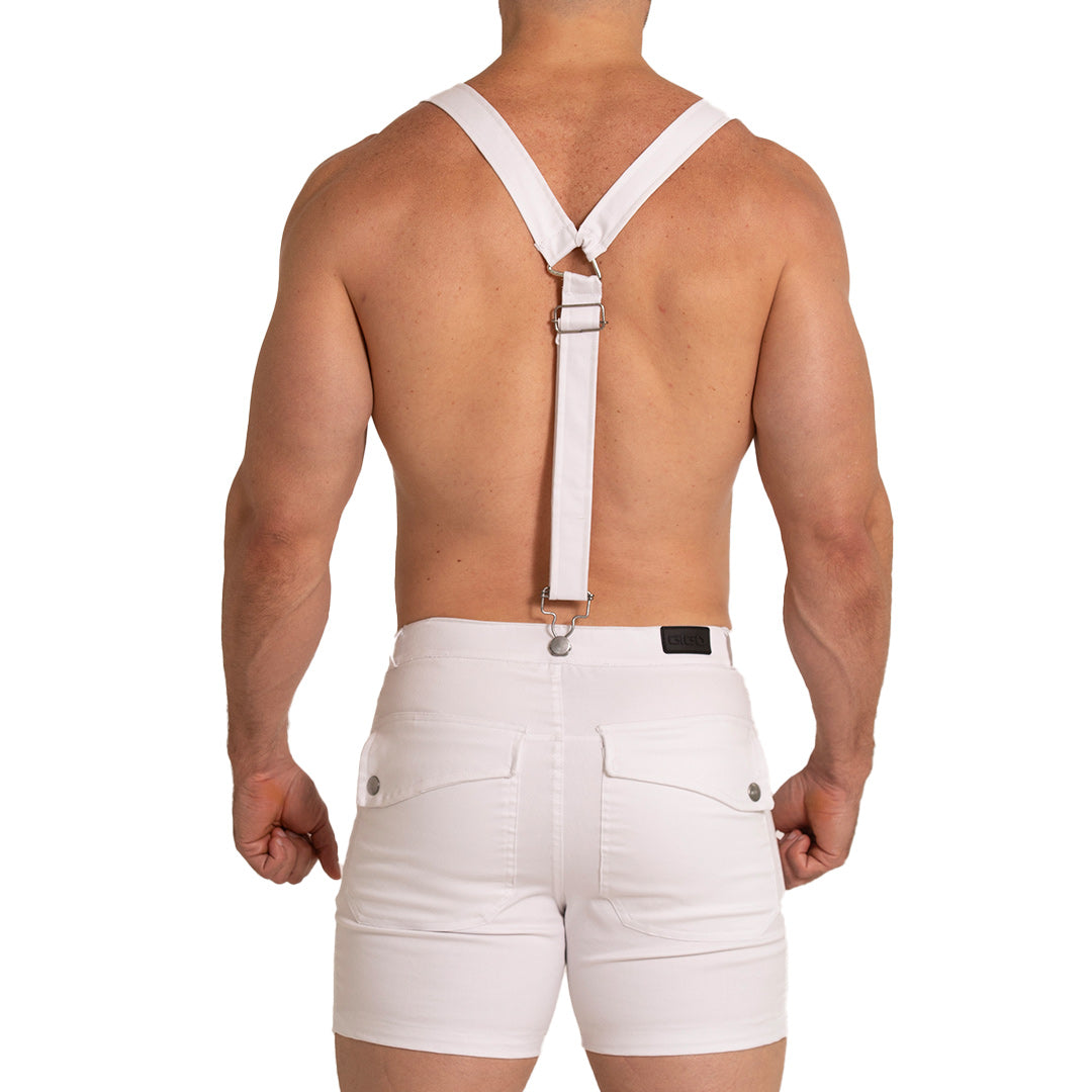 Aventurer White Short vista posterior de Gigo Underwear
