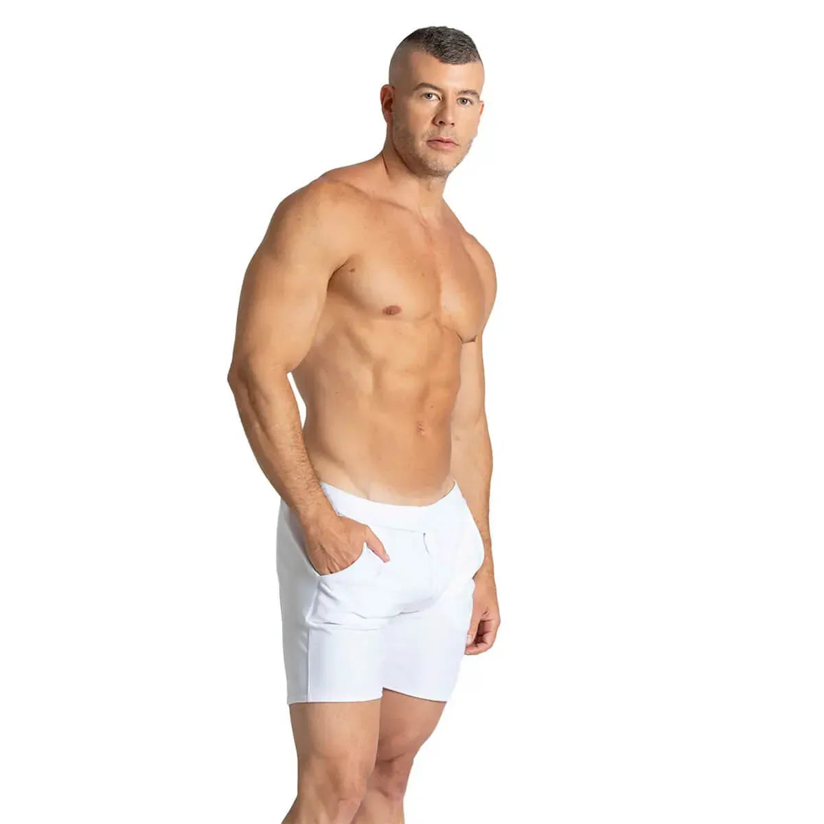 BELUCCI WHITE SHORT - Gigo Underwear Colombia
