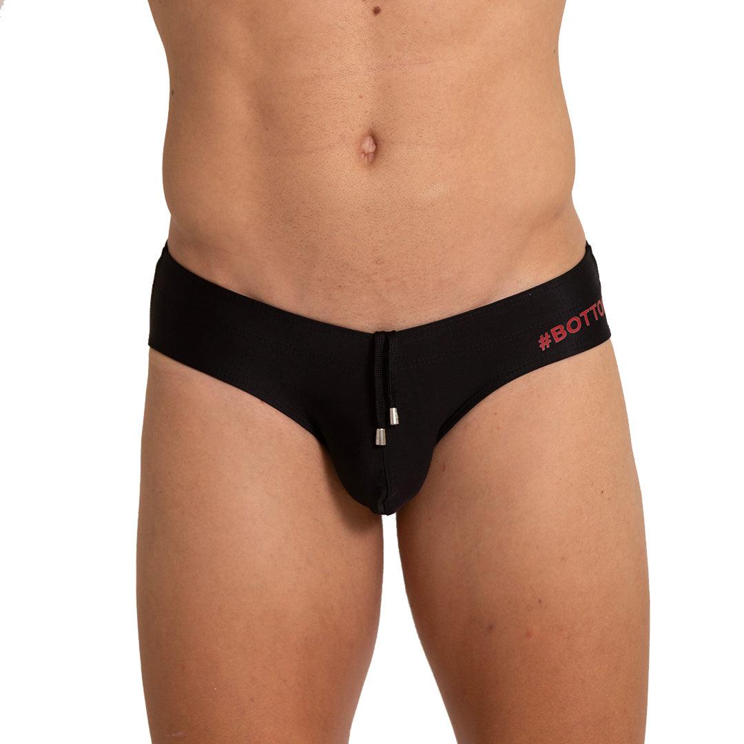 BOTTOM BLACK SWIM BRIEF - Gigo Underwear Colombia