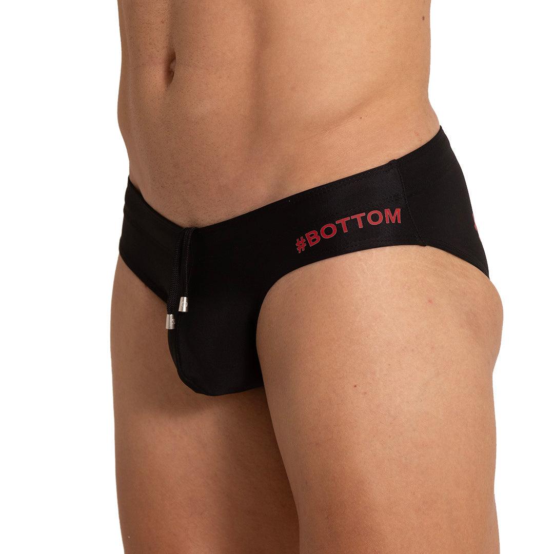 BOTTOM BLACK SWIM BRIEF - Gigo Underwear Colombia