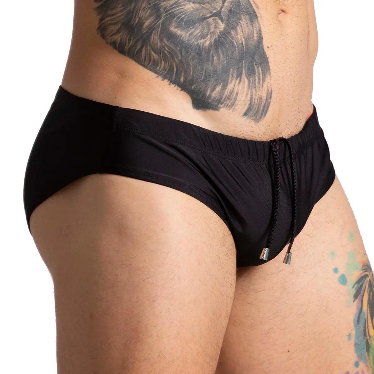 BRAZILIAN BLACK SWIM BRIEF - Gigo Underwear Colombia
