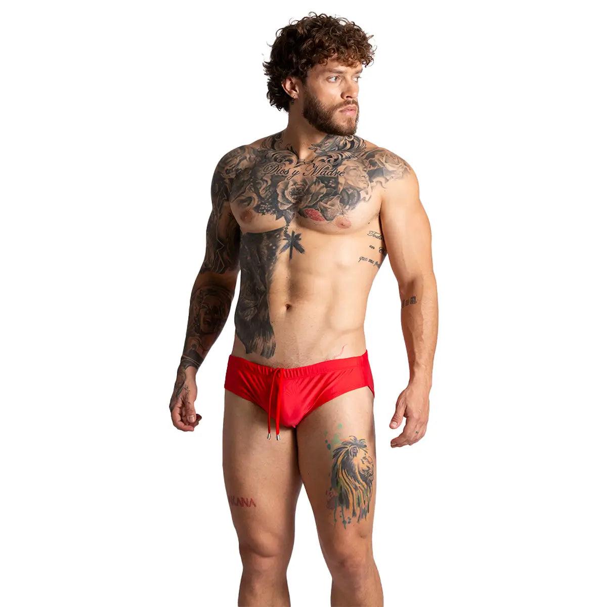 BRAZILIAN RED SWIM BRIEF - Gigo Underwear Colombia