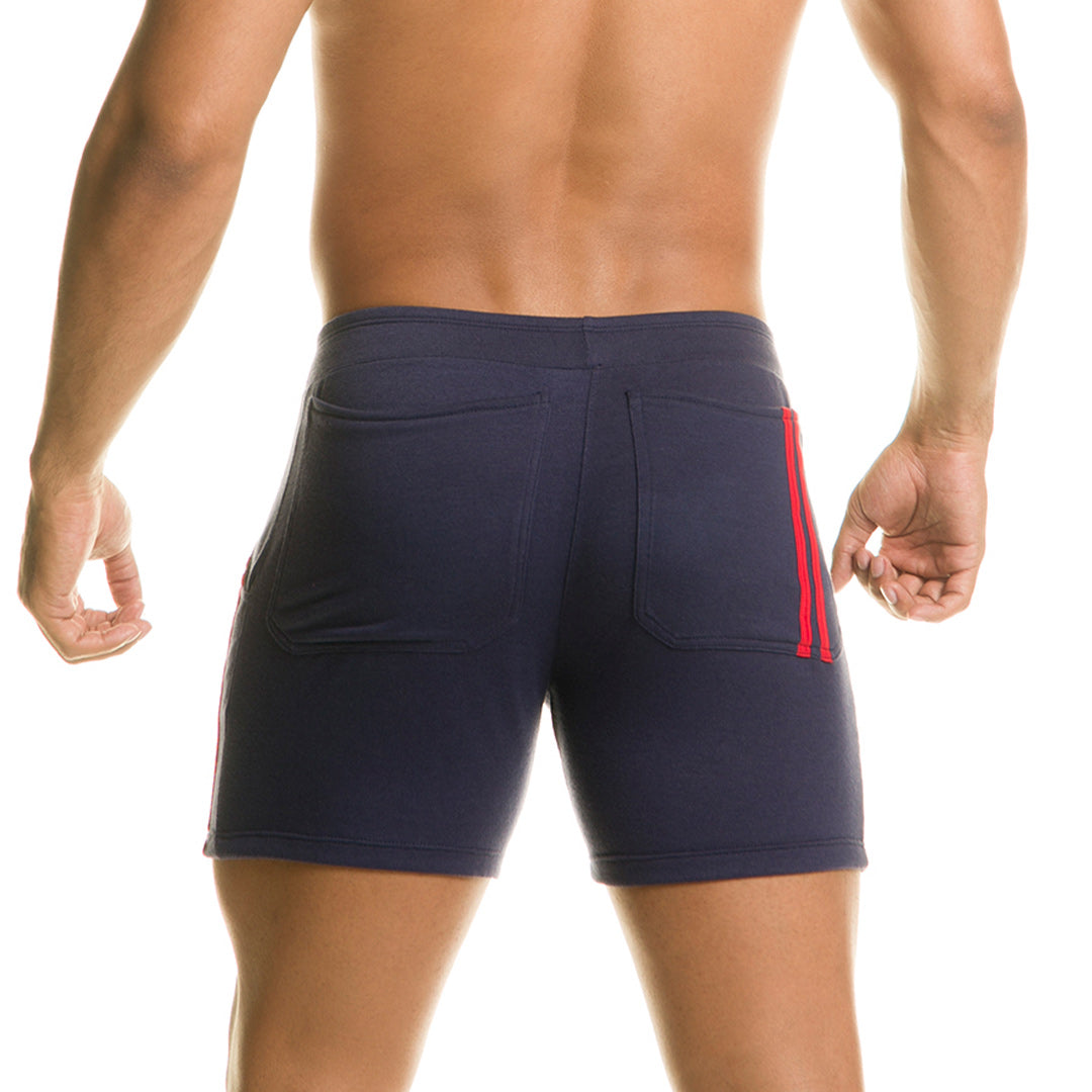 Chari Blue Short en modelo de Gigo Underwear
