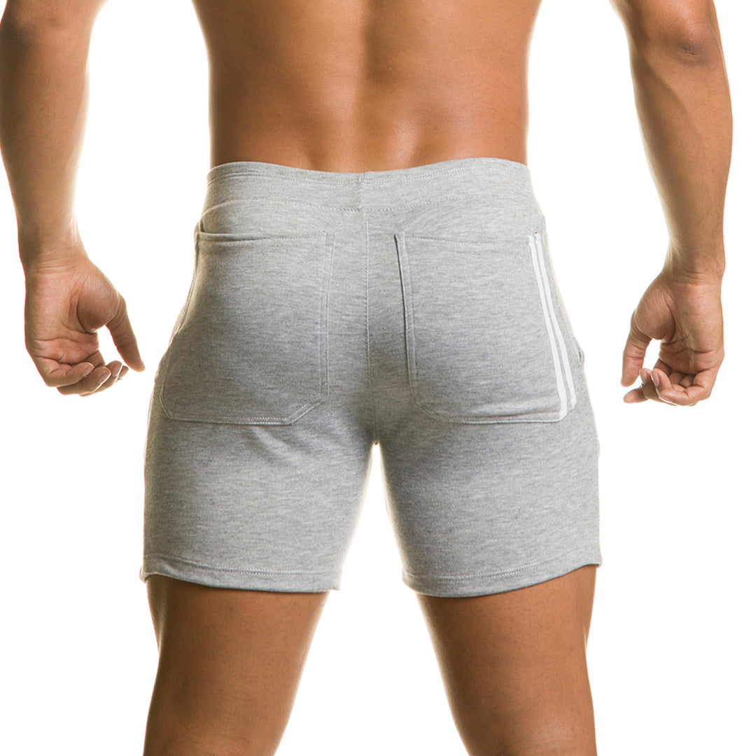 Chari Gray Short vista posterior de Gigo Underwear