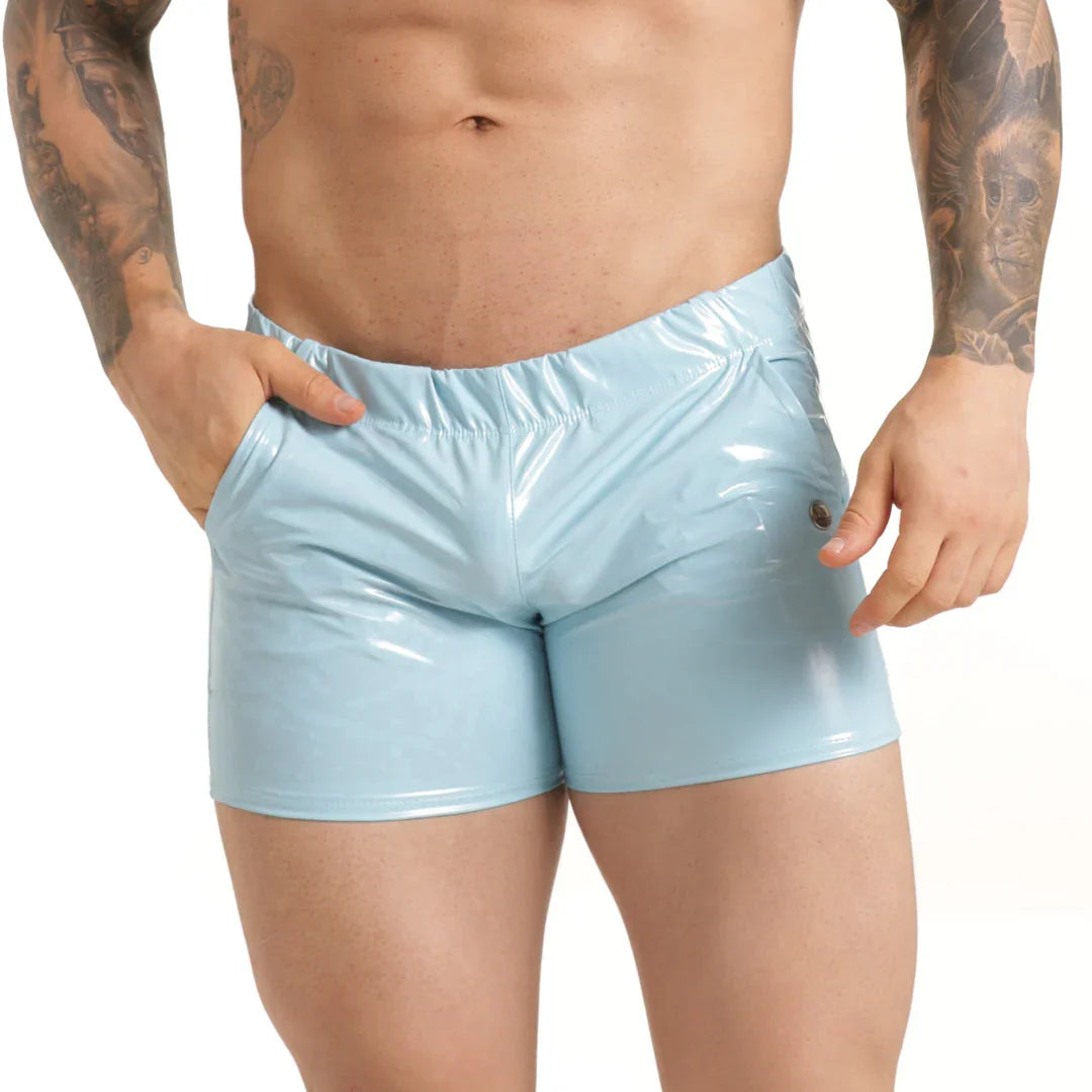 CHAROL BLUE HOTSHORT - Gigo Underwear Colombia