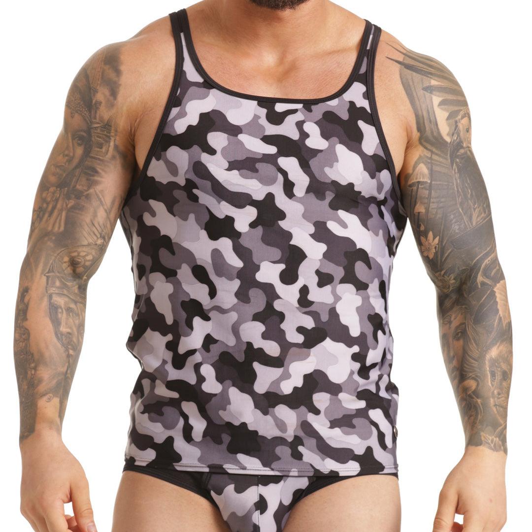 COMBAT GRAY TANK - Gigo Underwear Colombia