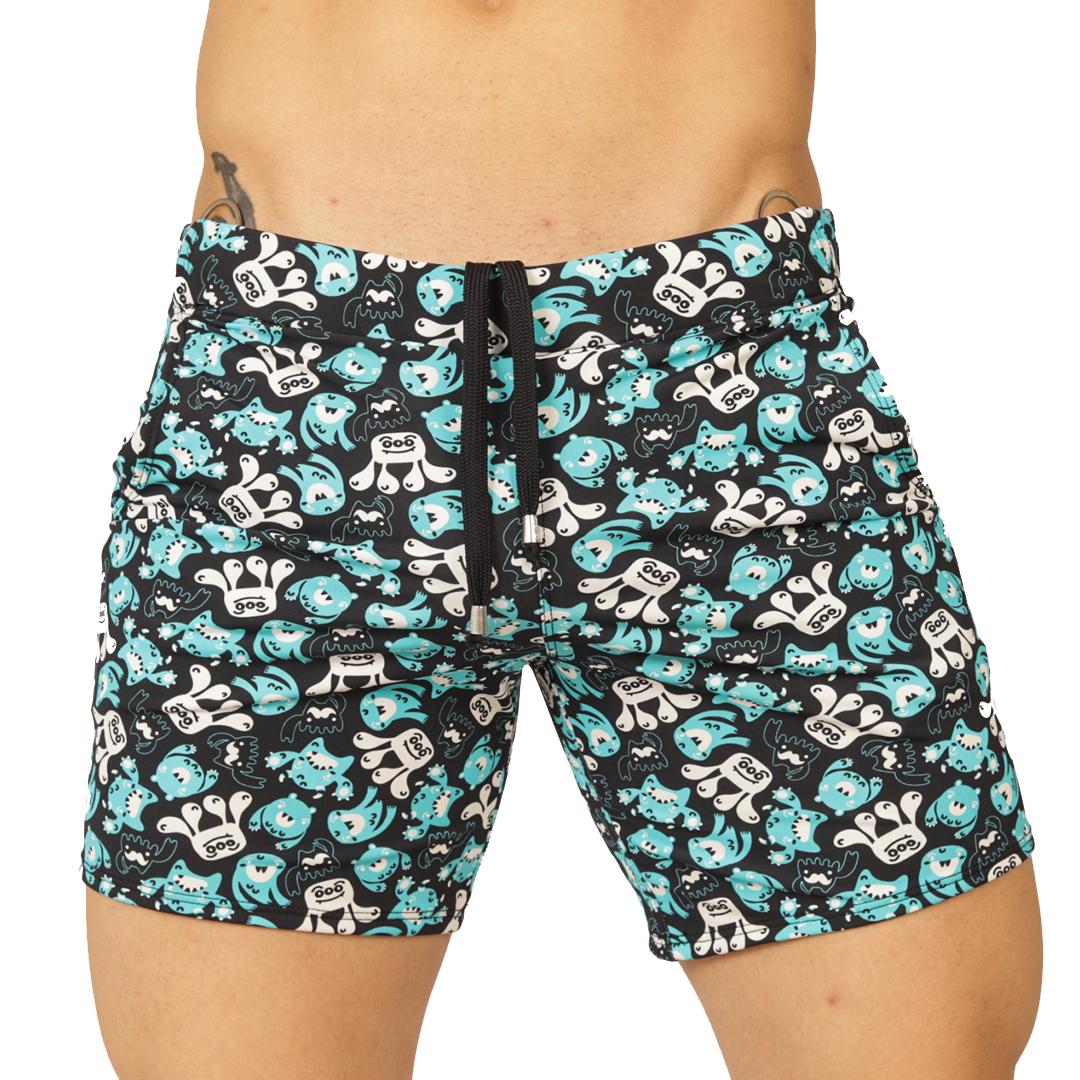 COMICS BEACHWEAR - Brief Masculino Audaz con Pretina Contraste