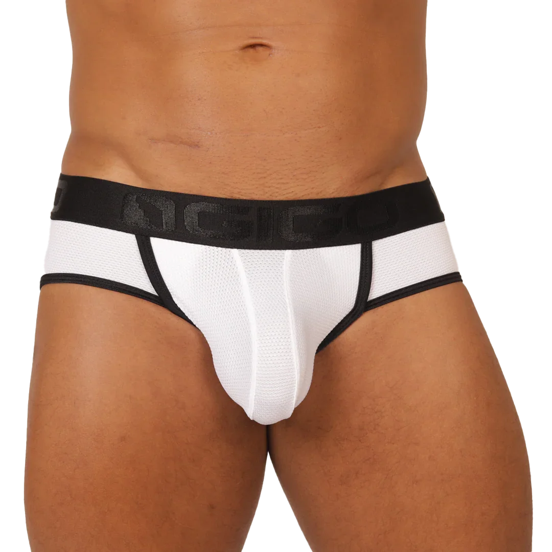 COOL WHITE JOCK THONG - Gigo Underwear Colombia