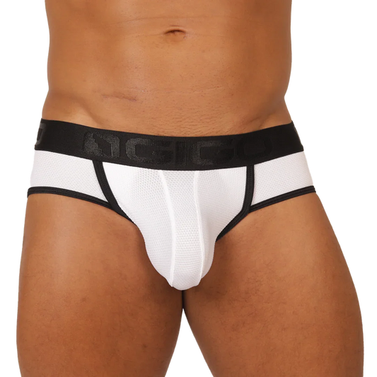 COOL WHITE JOCK THONG - Gigo Underwear Colombia