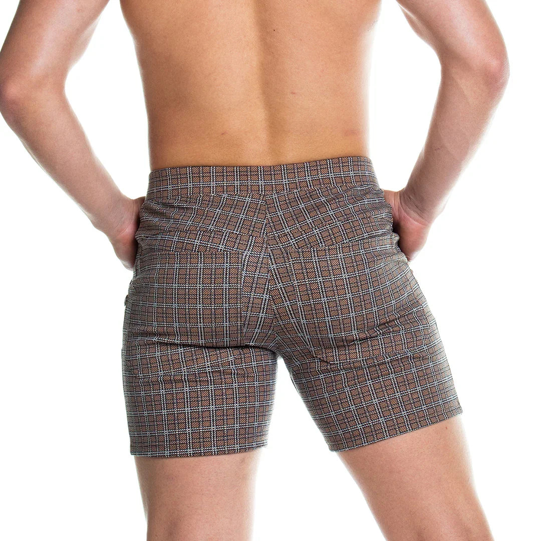 FORMAL BROWN SQUARE SHORT - Gigo Underwear Colombia