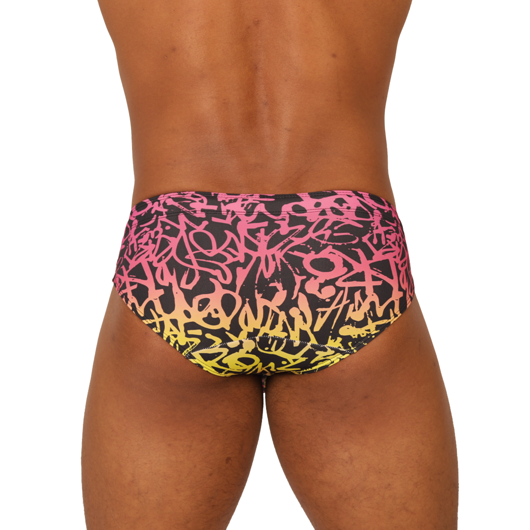 CRAZY SWIMBRIEF - Brief Masculino Audaz con Pretina Contraste