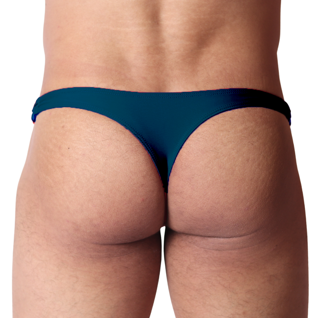 Dinamic Green Swim G String vista posterior de Gigo Underwear