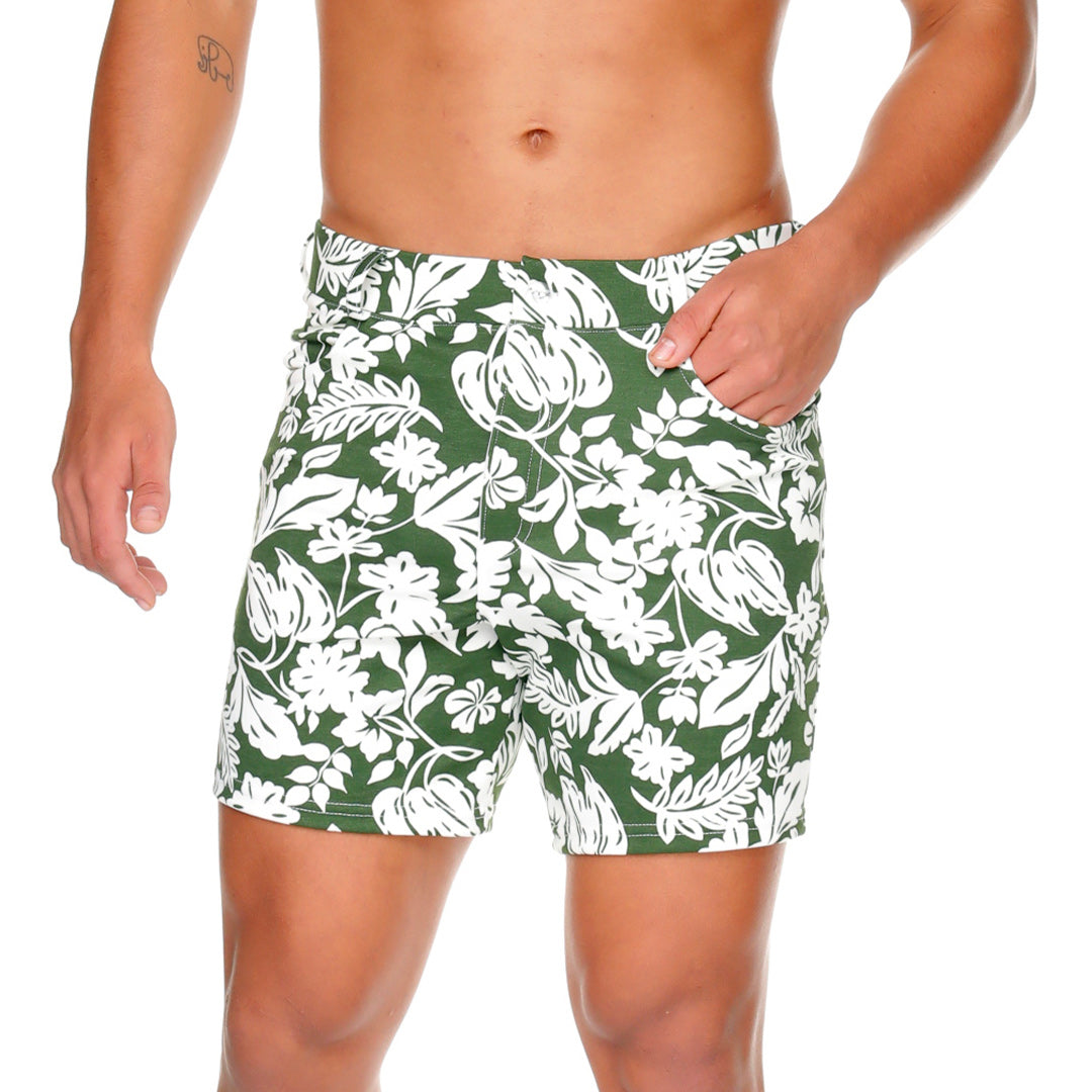 DYNASTY GREEN SHORT - Pantaloneta corta estampados para hombres