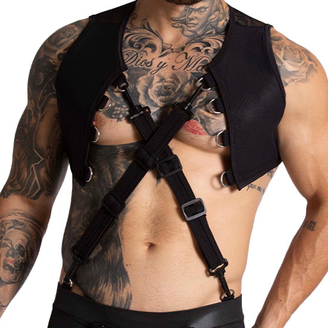F FETISH BLACK HARNESS - Gigo Underwear Colombia
