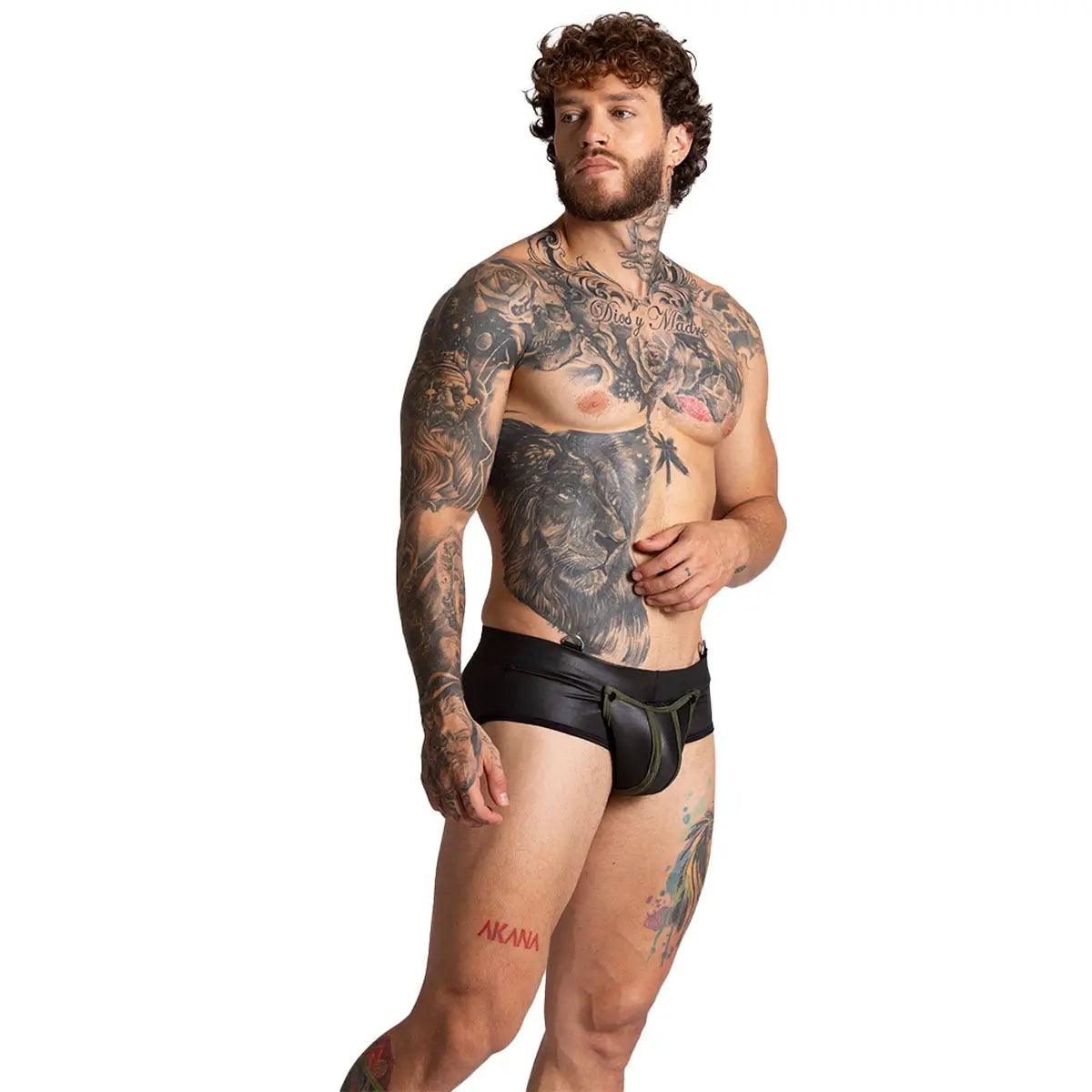 F FETISH GREEN BRIEF - Gigo Underwear Colombia