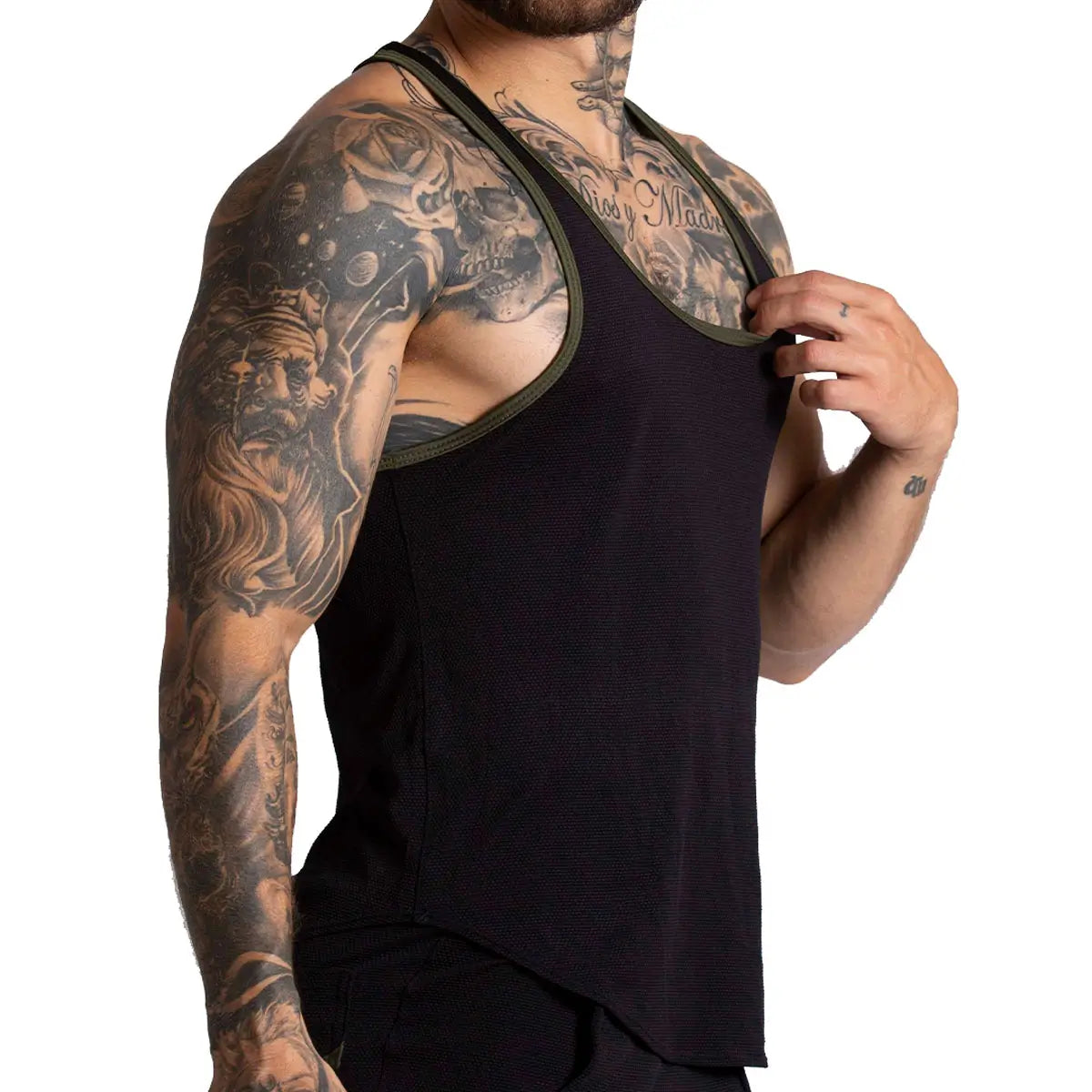 F FETISH GREEN TANK - Gigo Underwear Colombia