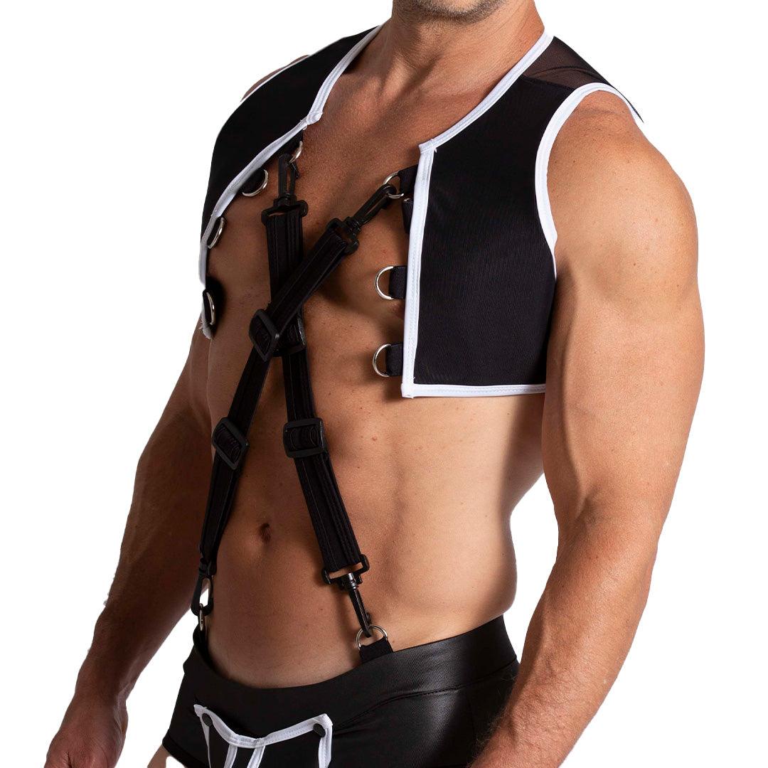 F FETISH WHITE HARNESS - Gigo Underwear Colombia