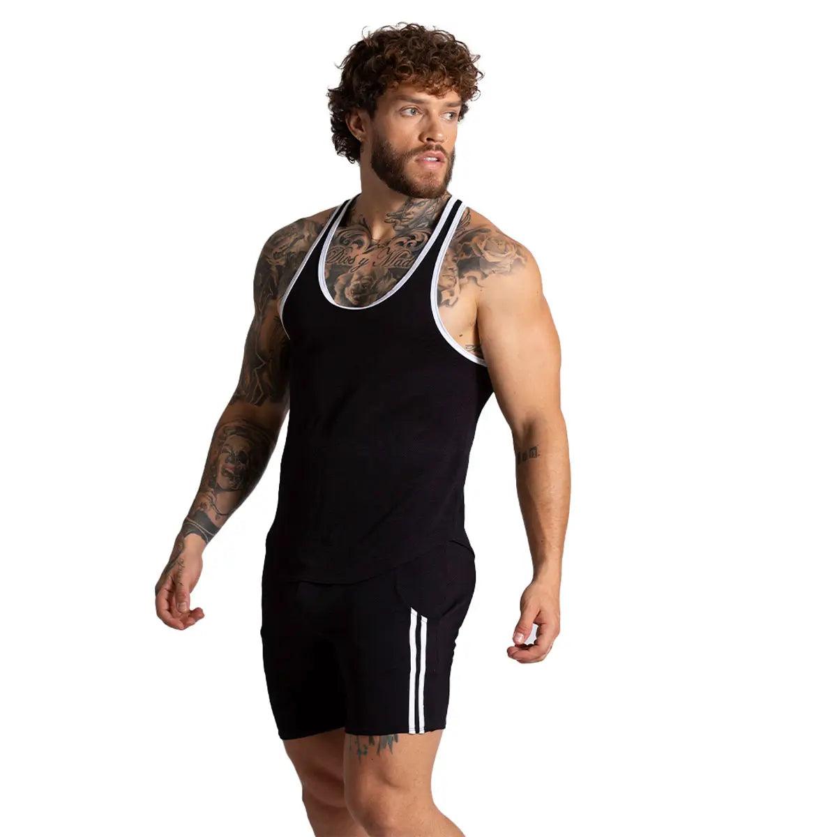 F FETISH WHITE TANK - Gigo Underwear Colombia