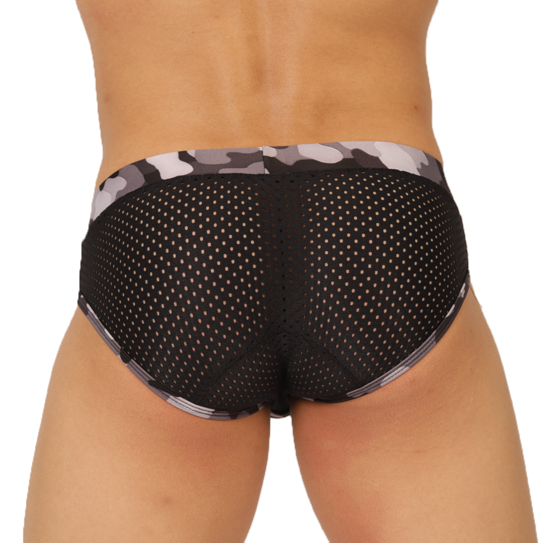 FEELING BLACK BRIEF - Brief Masculino Audaz con Pretina Contraste