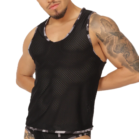 FEELING BLACK TANK - Gigo Underwear Colombia