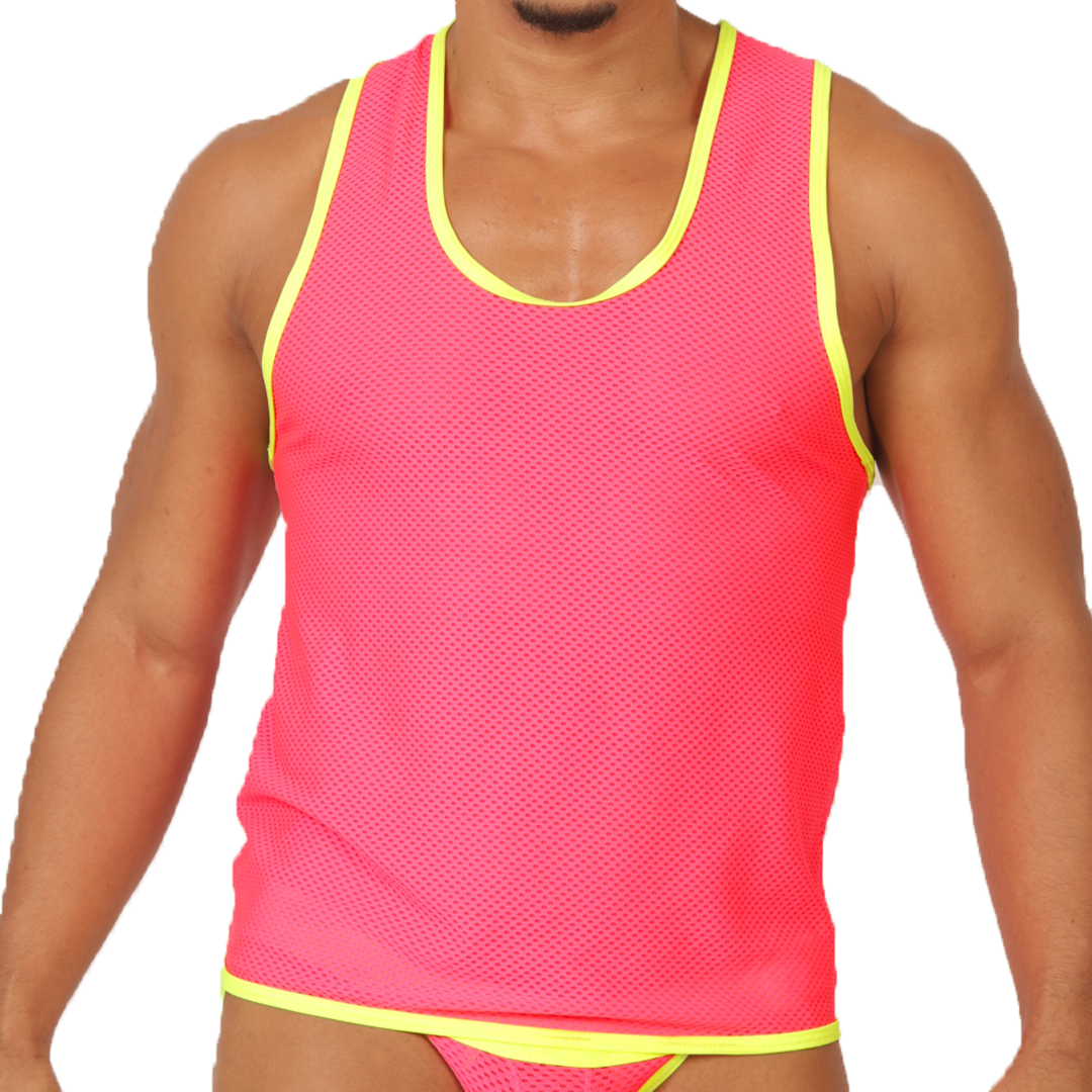 FEELING CANDY TANK - Jockstrap Masculino Sexy con Pretina Contraste