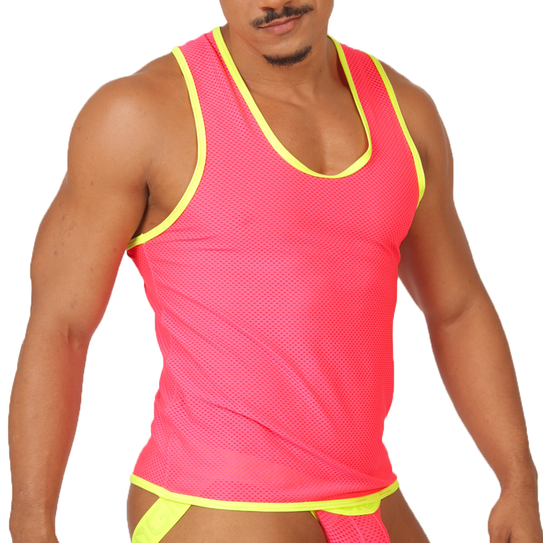 FEELING CANDY TANK - Jockstrap Masculino Sexy con Pretina Contraste
