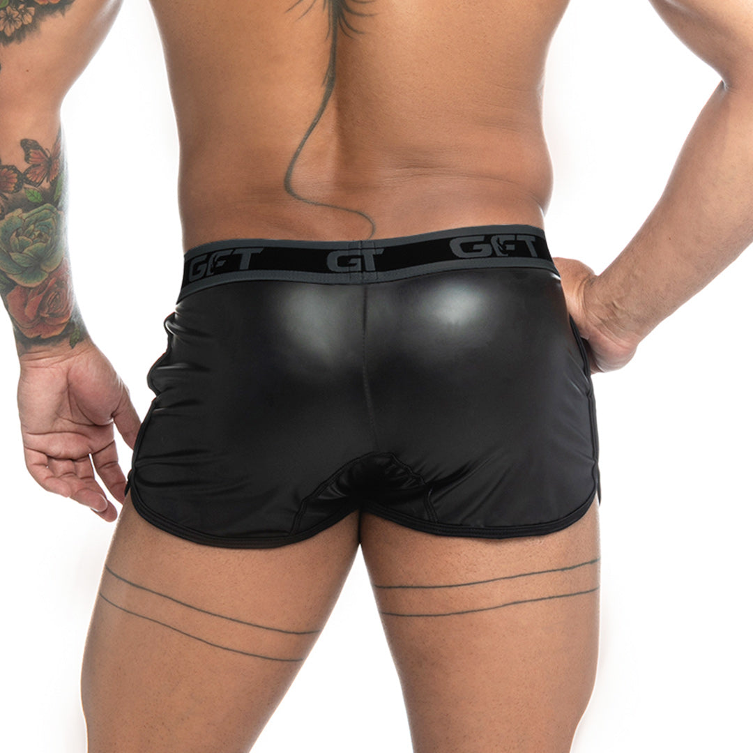 Fetiche Black Short vista frontal de Gigo Underwear