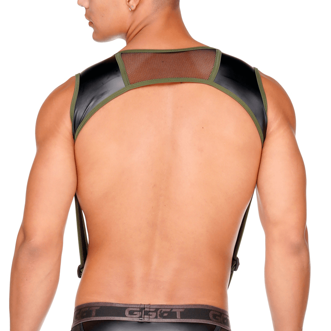 FETISH GREEN HARNESS - Gigo Underwear Colombia