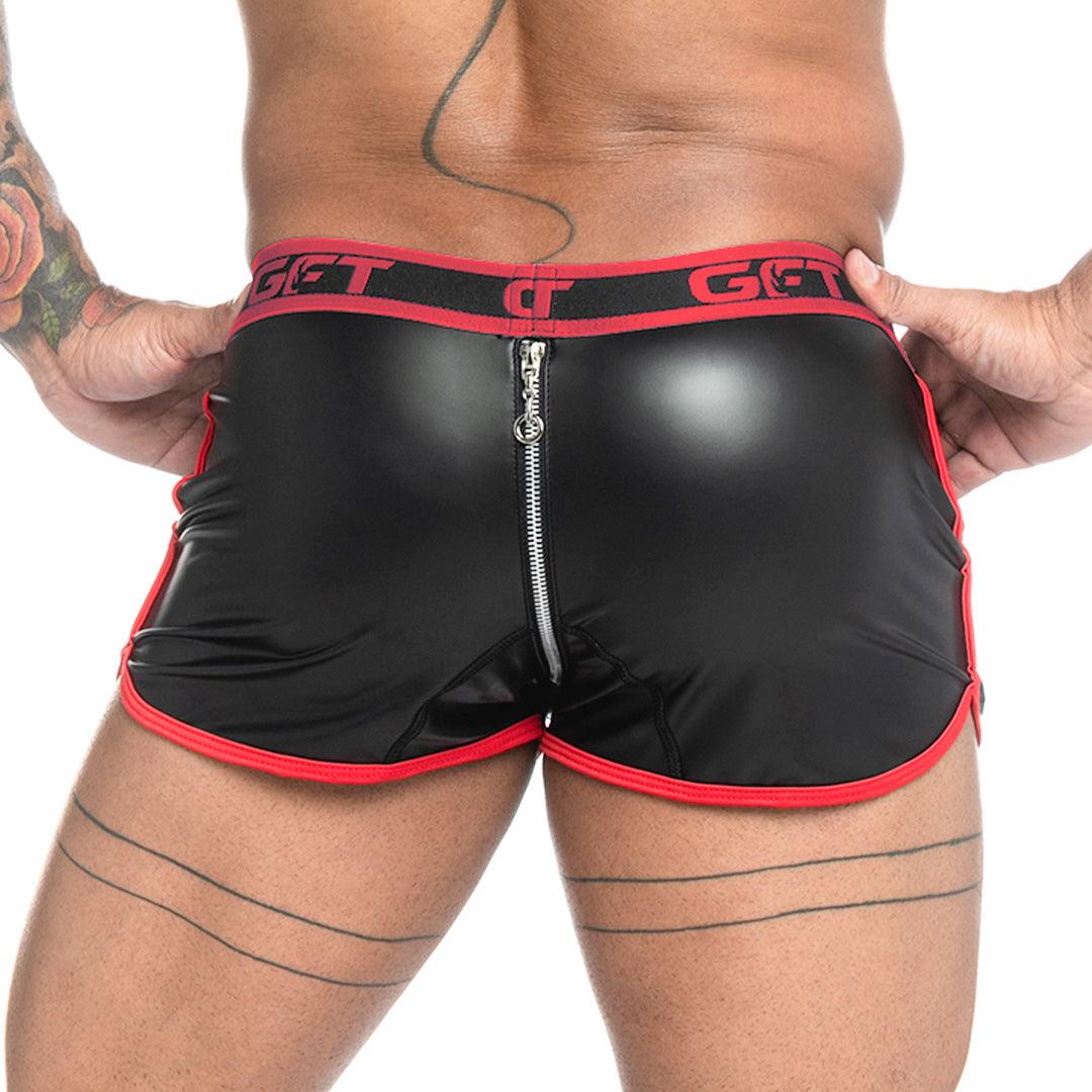 FETICHE RED ZIPPER SHORT - Gigo Underwear Colombia
