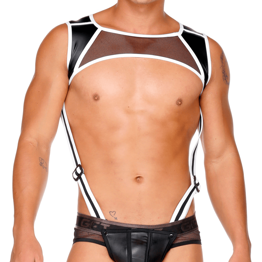 FETISH WHITE HARNESS - Gigo Underwear Colombia