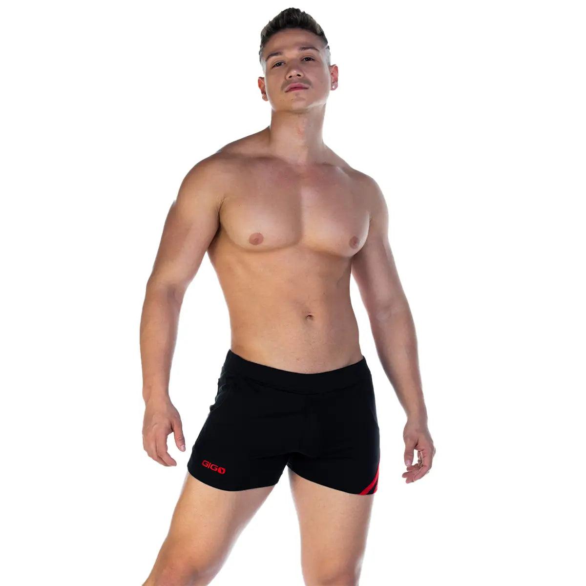 FOREVER BLACK RED SHORT - Gigo Underwear Colombia