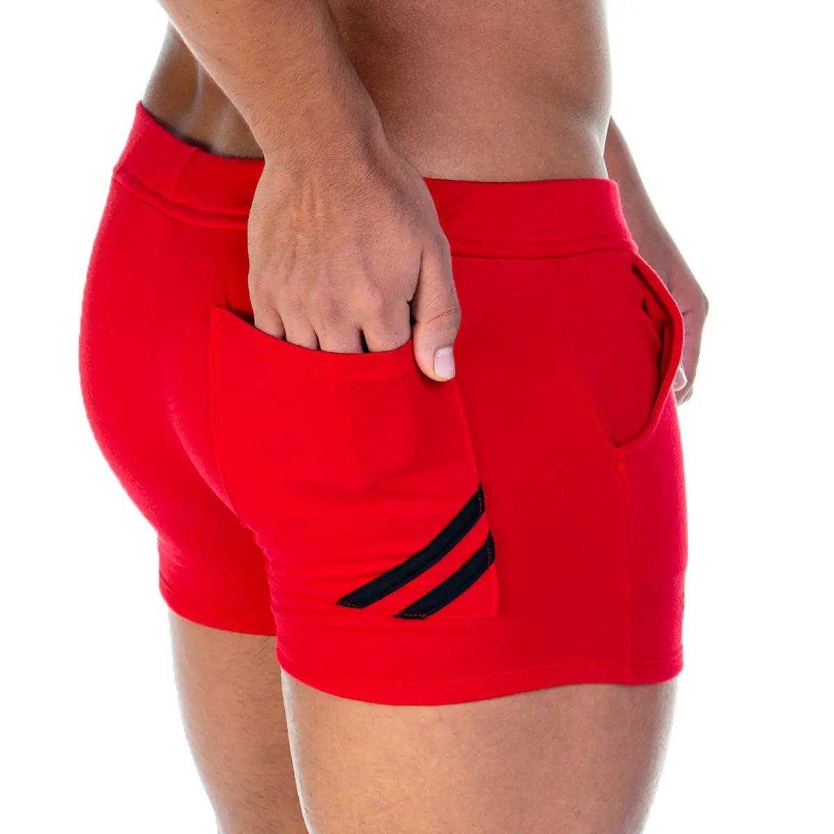 FOREVER RED BLACK SHORT - Gigo Underwear Colombia