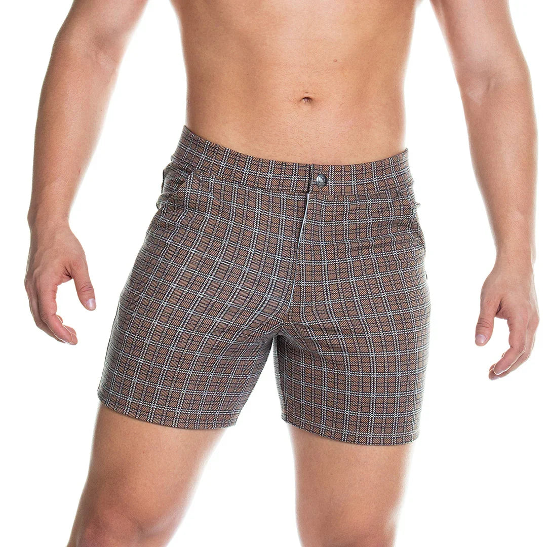 FORMAL BROWN SQUARE SHORT - Gigo Underwear Colombia