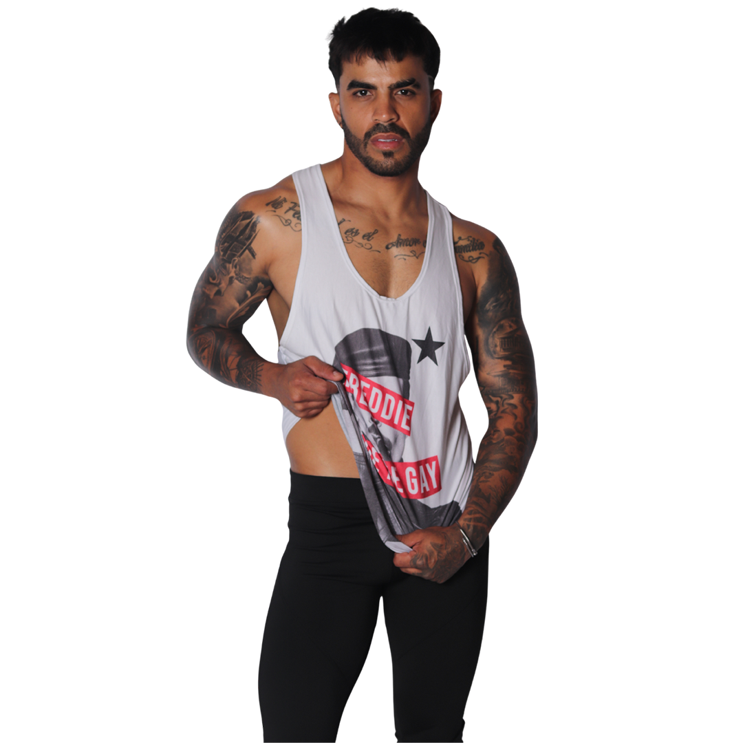 Freddie Tank en modelo de Gigo Underwear