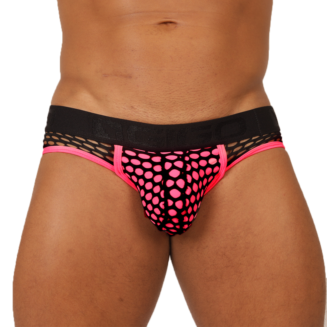 FRESH FUCHSIA BRIEF - Brief Masculino Audaz con Pretina Contraste