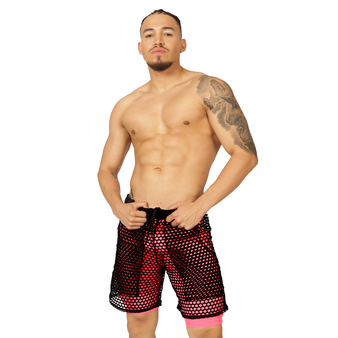 FRESH FUCHSIA SHORT - Brief Masculino Audaz con Pretina Contraste