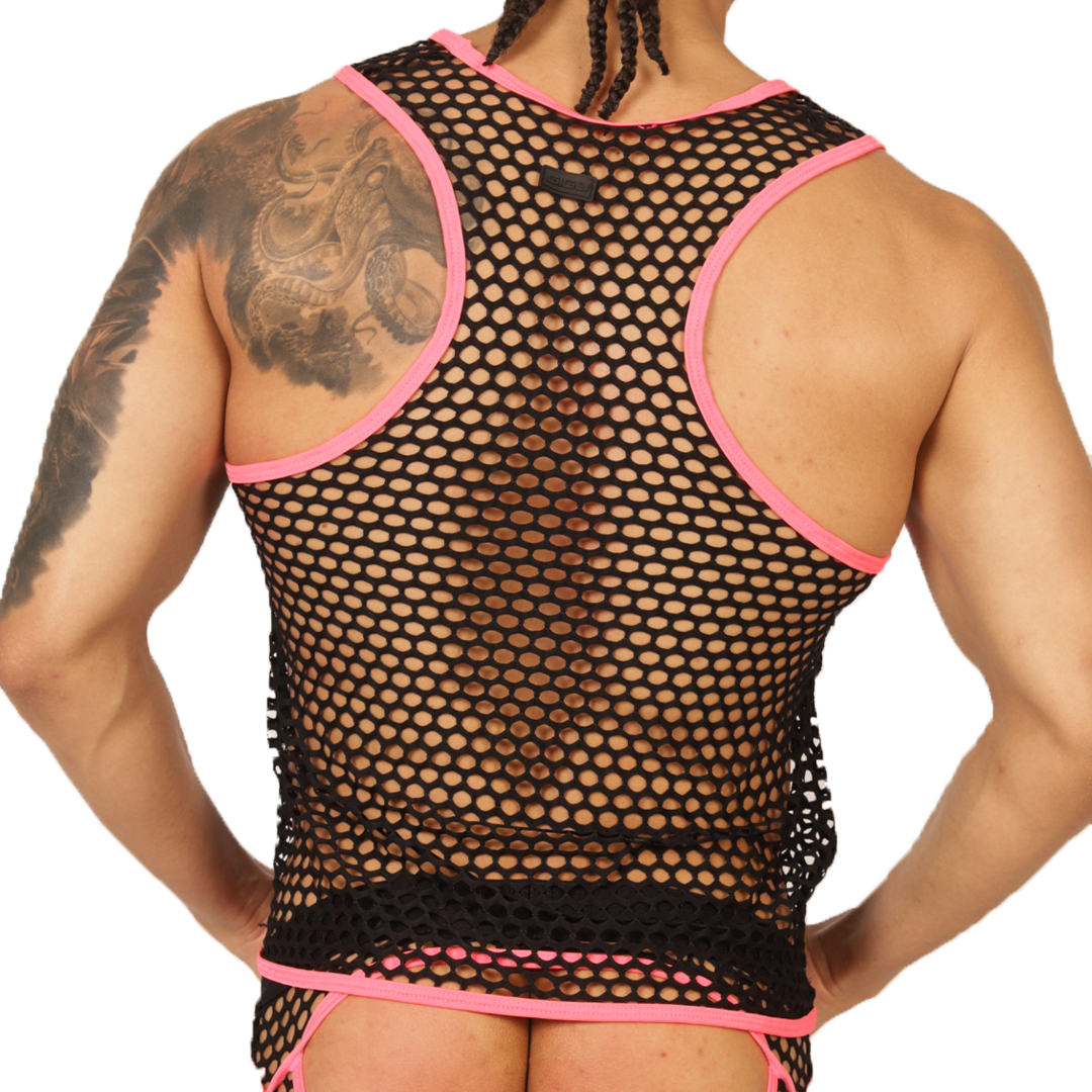 FRESH FUCHSIA TANK - Brief Masculino Audaz con Pretina Contraste