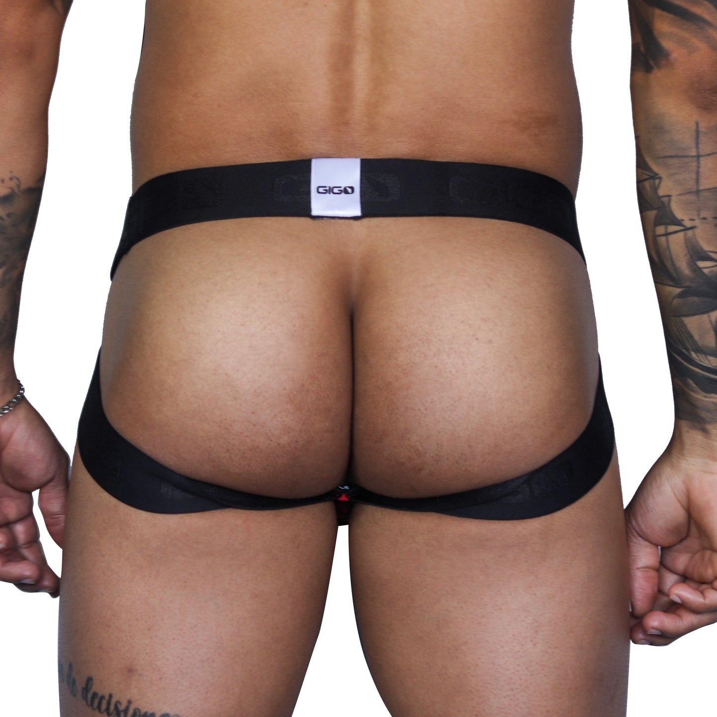 Fresh Red Jockstrap vista posterior de Gigo Underwear