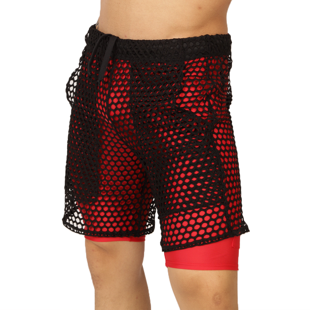 FRESH RED SHORT - Brief Masculino Audaz con Pretina Contraste