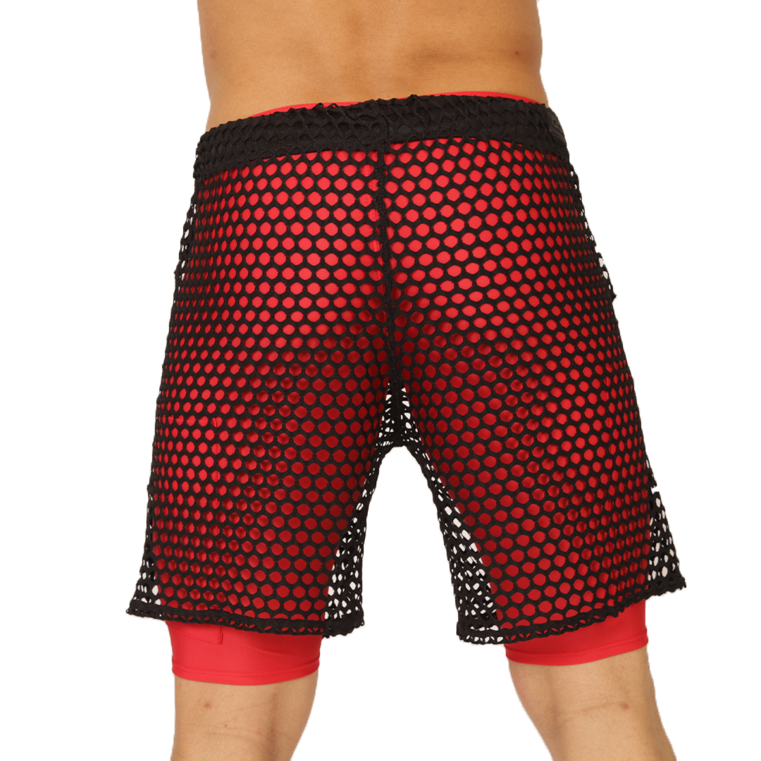 FRESH RED SHORT - Brief Masculino Audaz con Pretina Contraste