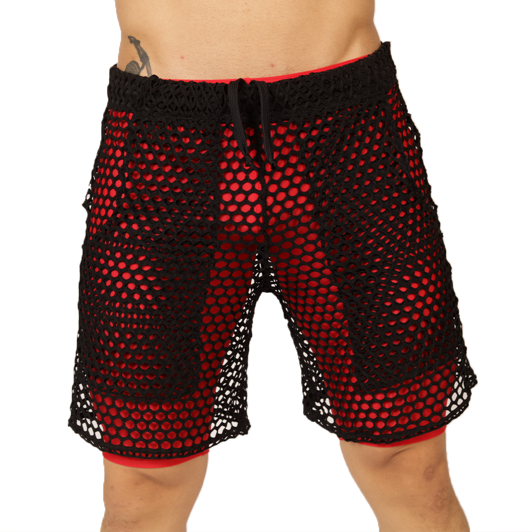 FRESH RED SHORT - Brief Masculino Audaz con Pretina Contraste