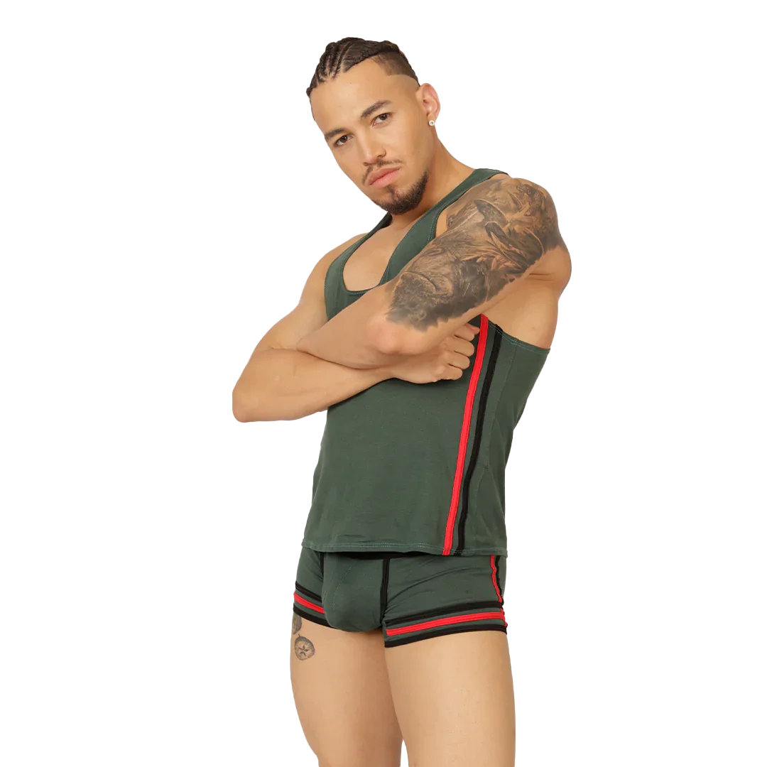 GAROTO GREEN TANK - Gigo Underwear Colombia