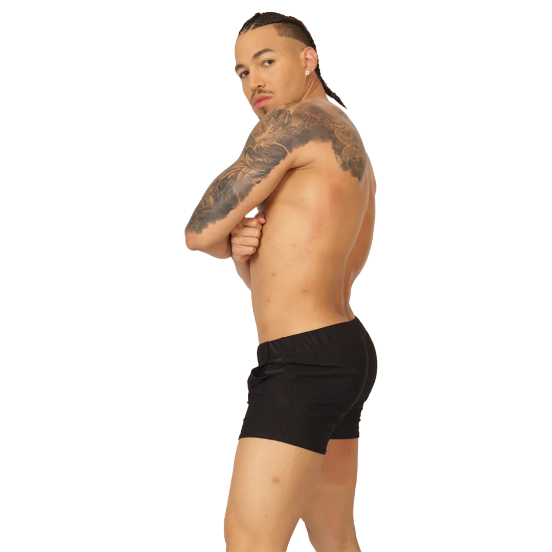 GLOW BLACK SHORT - Gigo Underwear Colombia