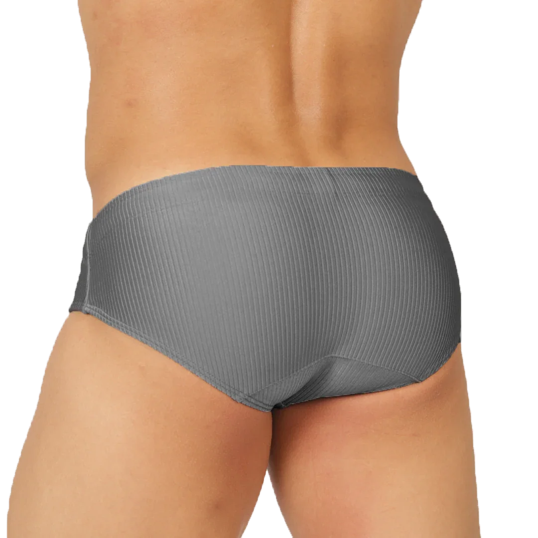 GLOW GRAY SWIMBRIEF - Gigo Underwear Colombia