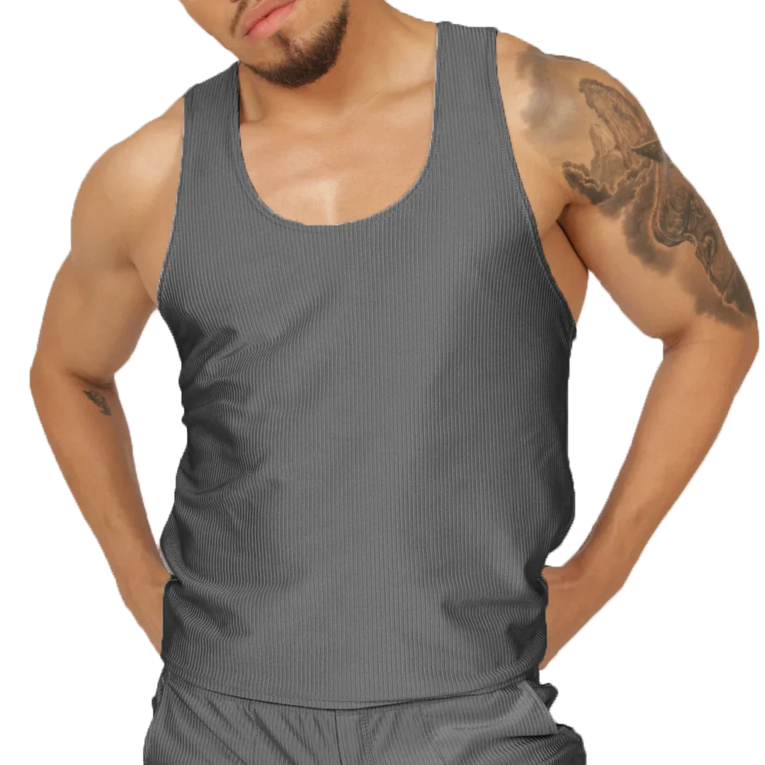 GLOW GRAY TANK - Gigo Underwear Colombia