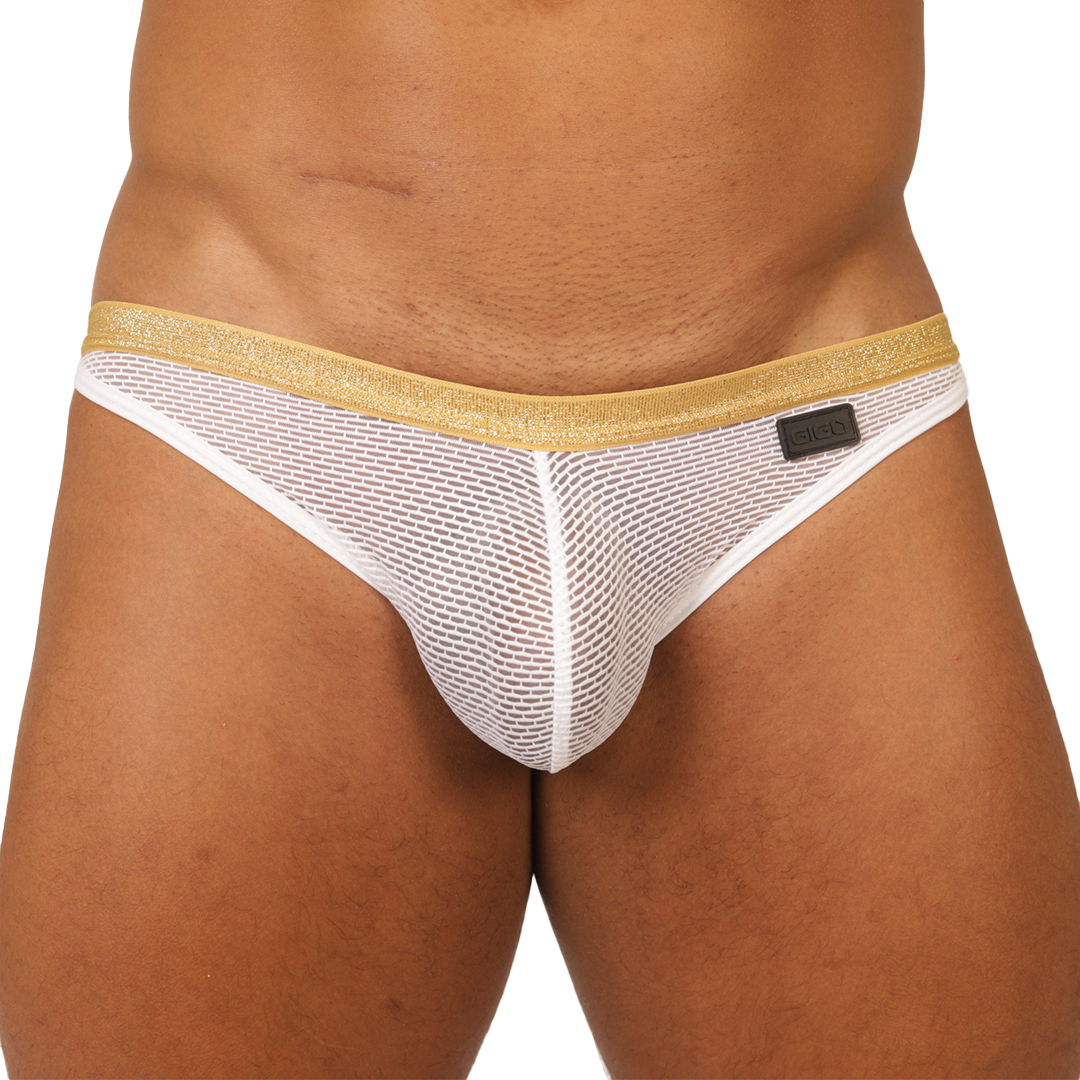 HIT WHITE JOCKSTRAP - Jockstrap Masculino Sexy con Pretina Contraste